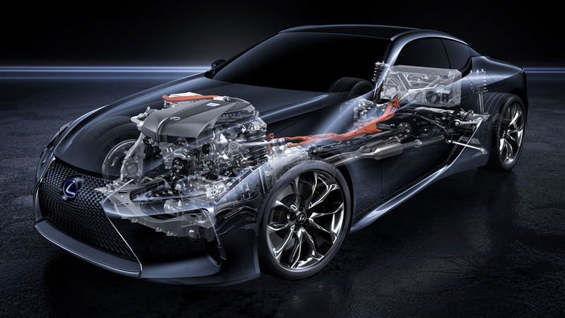Illustration for article titled The New Lexus LC 500h Is A Car From The Future With A Transmission From The '90s